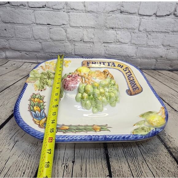 Vintage Fruit Platter Made by La Compagnia dei decori in Italy - Picture 5 of 8